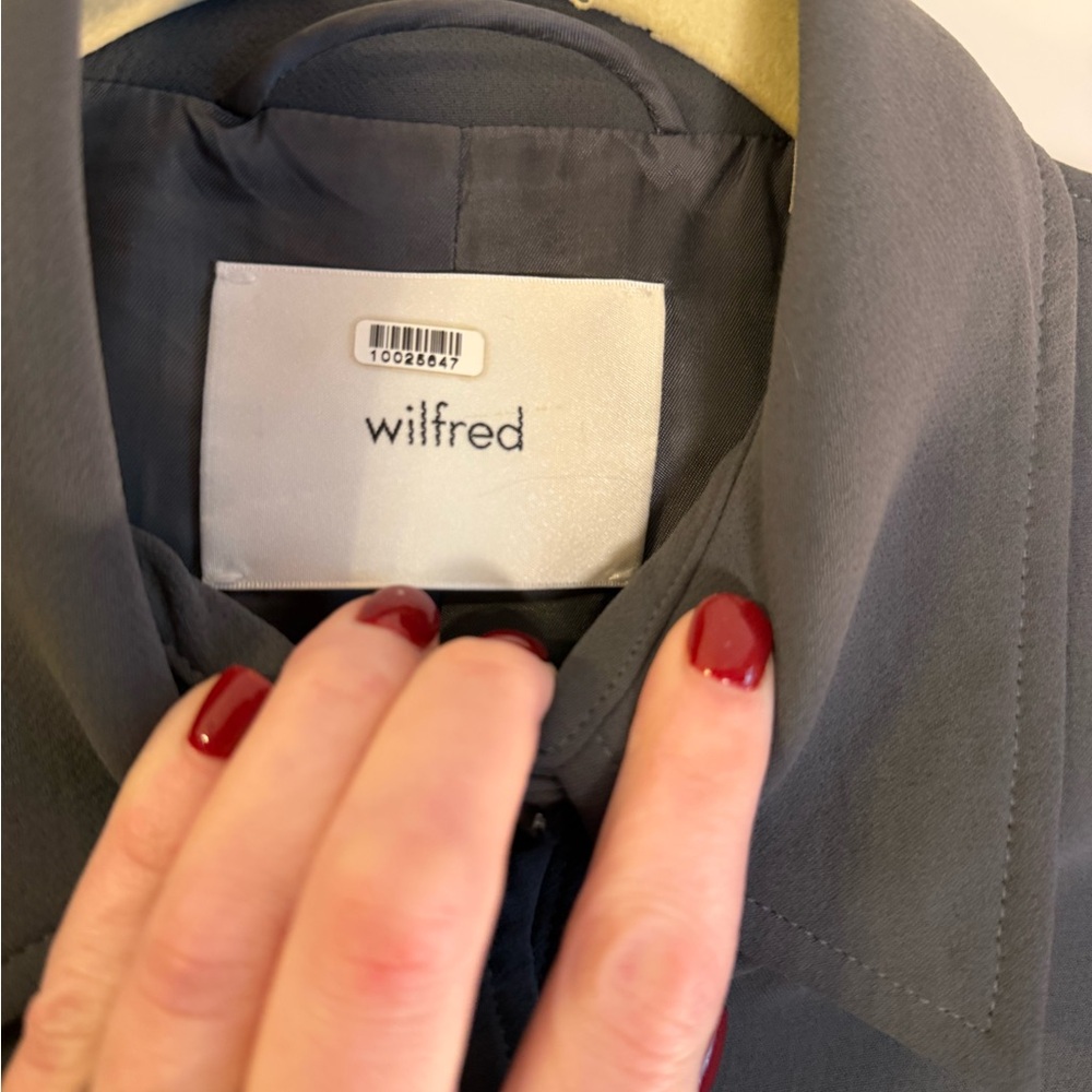 Aritzia Wilfred Little Cropped Jacket Gray | Size S | Minimalist - Picture 5 of 11